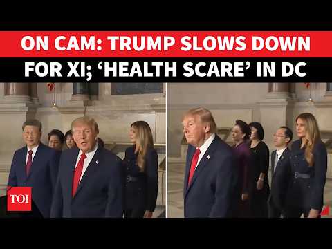 ‘XI SLOWS TO A CRAWL?’: Trump, Melania Match Pace In BIZARRE Moment, Health Questions Explode