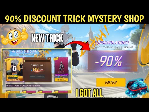 MYSTERY SHOP 90% DISCOUNT TRICK | FREE FIRE NEW EVENT TODAY | I GOT KAKASHI BUNDLE 🔥