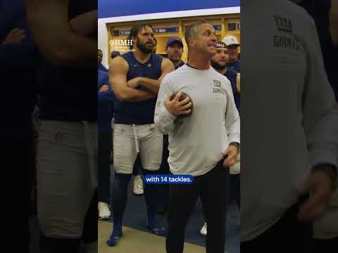 "<strong>This</strong> dub is for all of <strong>us</strong>" #giants #nfl #speech #johnharbaugh #football #lockerroom