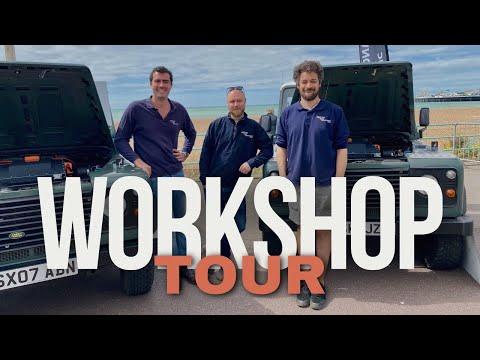 HOW and WHERE we build ELECTRIC LAND ROVERS and EV KITS + the workshop dog Treacle.