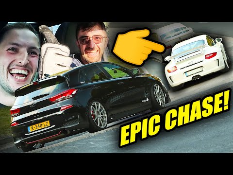 Epic Chase: 100.000 km Porsche GT3 x BIG TURBO i30 N! //Nürburgring