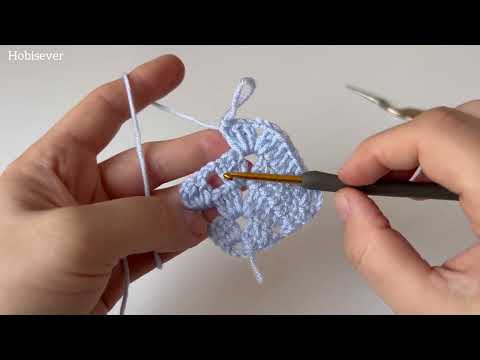 TEK KARE MOTİFTEN ÖRGÜ BATTANİYE MODELLERİ 💕 KOLAY TIĞ İŞİ KARE MOTİF YAPIMI #tutorial #grannysquare