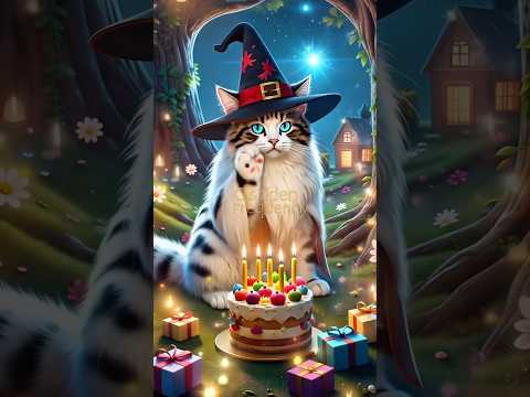 Magic cat birthday #shorts