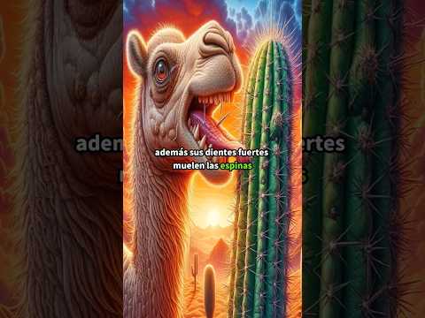 "El secreto de los camellos: ¿Cómo comen espinas sin lastimarse?" #animales #camellos