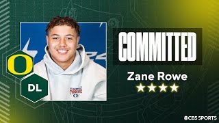 WATCH: 4-star DL Zane Rowe Commits to Oregon | Live Commitment