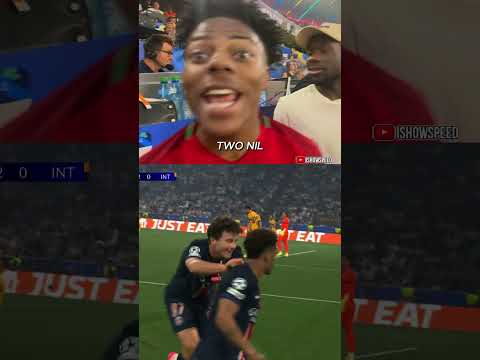 IShowSpeed Reacts to PSG Winning the Champions League Final 😂🏆