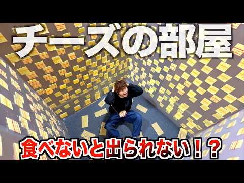 【復讐】壁一面大嫌いな『チーズ牢獄』で全部食べないと脱出出来ない仕返し企画が地獄すぎた。