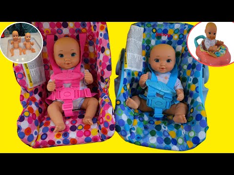 Evening Routine of baby dolls pretend play