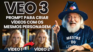 FINALMENTE! Técnica SECRETA para Criar Personagens Consistentes no Veo3