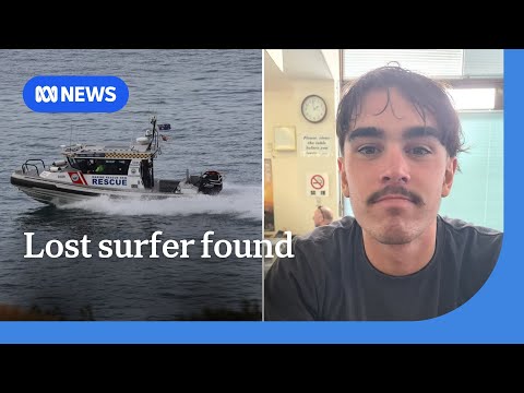 YouTube video thumbnail: Teenage Surfer Spends Night on Island After Being Washed out to sea