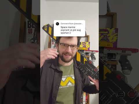 space marine aspirant vs spartan 2 pre augments #gaming #warhammer40k #halomcc #scifi #military