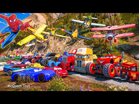 Disney Pixar Cars McQueen Toys | Lightning McQueen 8x8 Monster Truck | Disney Pixar Cars and Friends