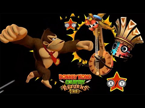 Donkey Kong Country Returns HD - Donkey Kong's Last Punch vs All Bosses