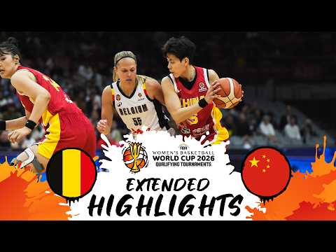 Belgium 🇧🇪 v China 🇨🇳 | Extended Highlights | #FIBAWWC 2026 Qualifying Tournament