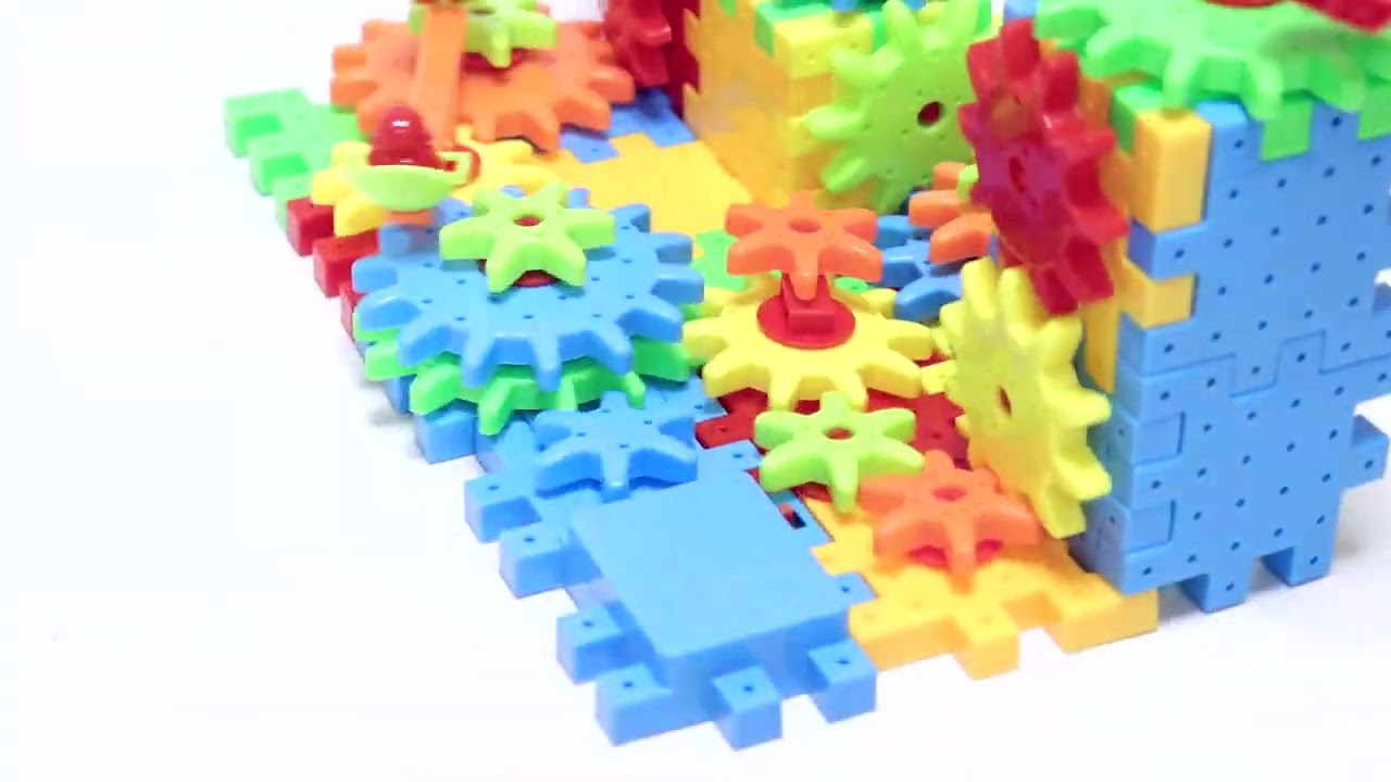 Конструктор-шестеренки на батарейках 108шт - видео