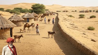 Unseen Desert Life near India Pakistan border | Desert Women Morning Routine | Culture of Pakistan