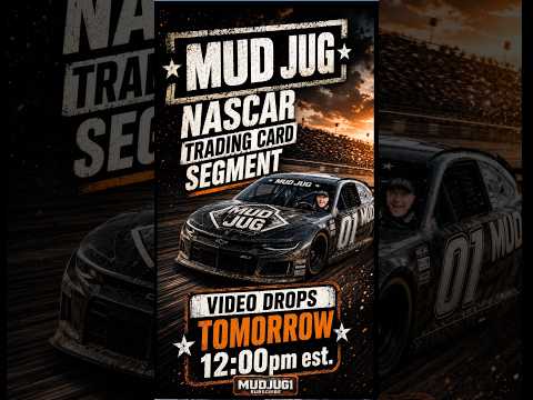 Mud Jug NASCAR Trading Card Segment. Tomorrow 12:00pm est. #MudJug #NASCAR #TradingCards