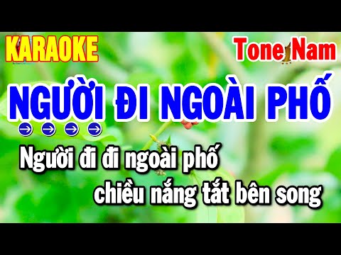 Karaoke Người Đi Ngoài Phố Tone Nam Nhạc Sống Rumba Dễ Hát 2025 | Thanh Hải