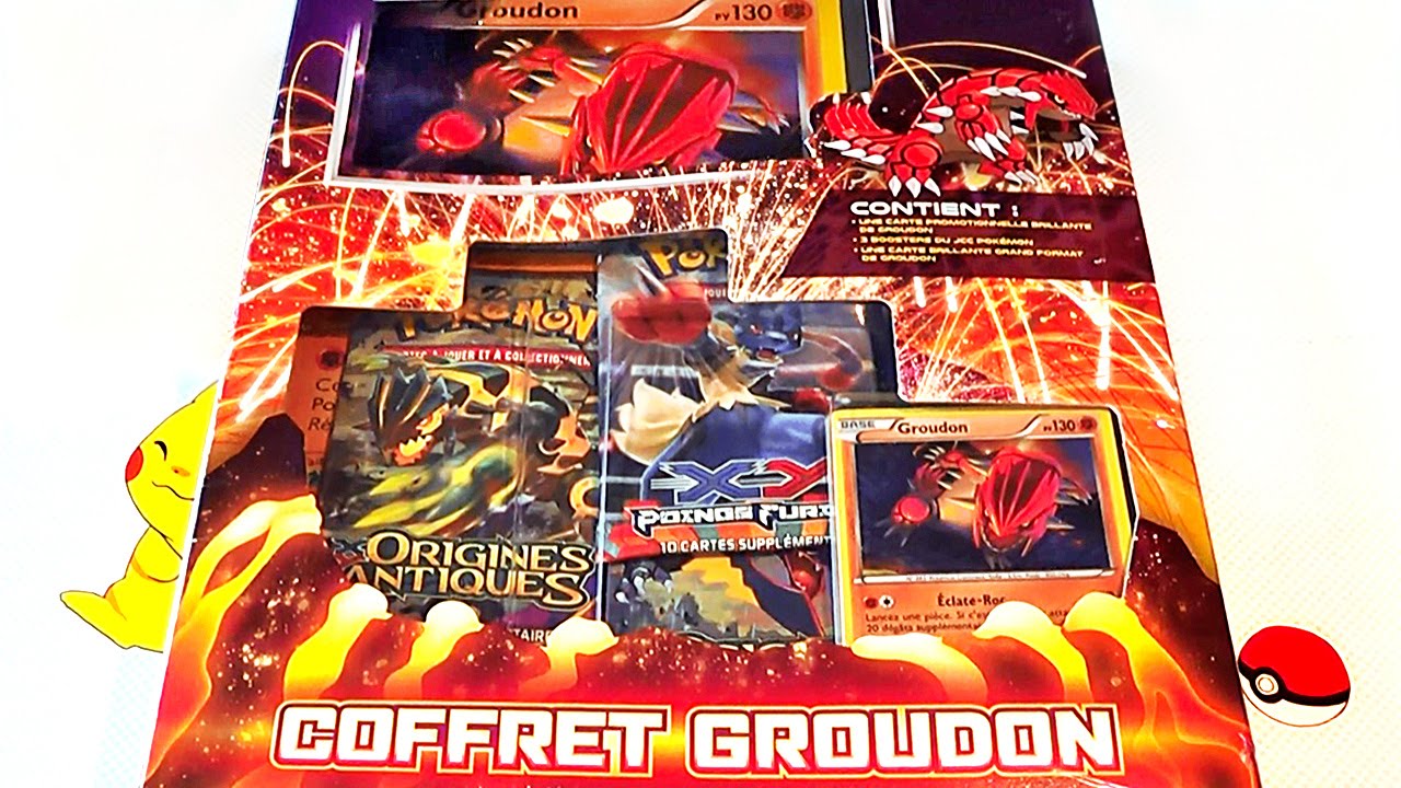Ouverture du Coffret Pokémon Groudon FR : MÉGA TRÉSOR, LÉGENDAIRE EN OR !