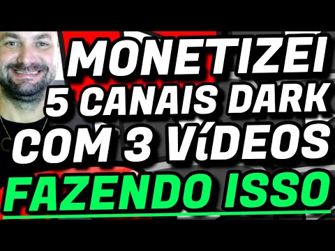 🚀INFALÍVEL🚀 FAZ ISSO QUE MONETIZA COM 3 VÍDEOS QUALQUER NICHO DE CANAL DARK