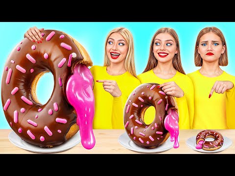 Big, Medium and Small Plate Challenge | Funny Food Recipes by Multi DO Challenge