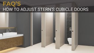 Stern's FAQ's - Adjusting a Stern WC Cubicle door