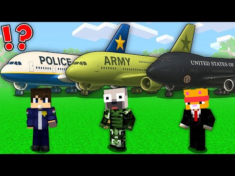 DANI RENDŐR vs KIIS KATONA vs HUSI ELNÖK REPÜLŐ Kihívás a Minecraftban!