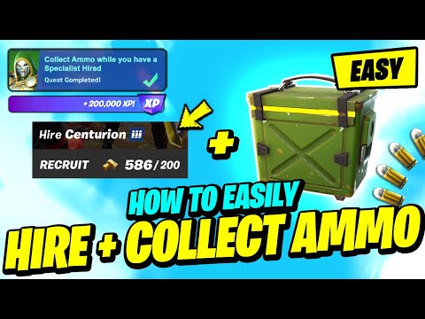 How to EASILY Collect Ammo while you have a Specialist Hired - Fortnite Quest