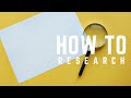 Research Skills and Processes