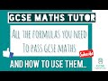Mathematical Formulas and Concepts