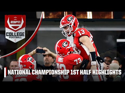 National Championship: TCU Horned Frogs vs. Georgia Bulldogs | First Half Highlights