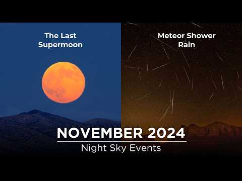 Don't Miss These Night Sky Events in November 2024 | Last Supermoon | Meteor Showers | Saturn | Mars