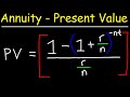 Present Value and Annuities