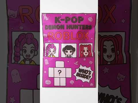 Roblox + HUNTRIX + Halloween 1#paperdiy #unboxing #blindbag #kpopdemonhunters #로블록스