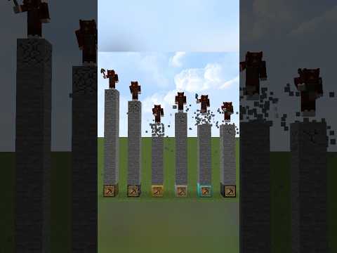 هل بكاكس الذهب اسرع من بكاكس الدايموند ؟!🤨🔥 #minecraft #ماينكرافت  #speed
