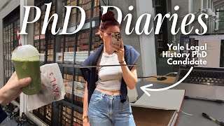 phd diaries 📚💻🍵 | attempting to get back into my dissertation flow (Yale History PhD Student)