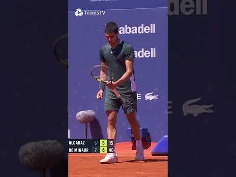 Carlos Alcaraz WILD Match Point Save vs De Minaur 😯