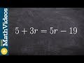 Solving Equations with Variables
