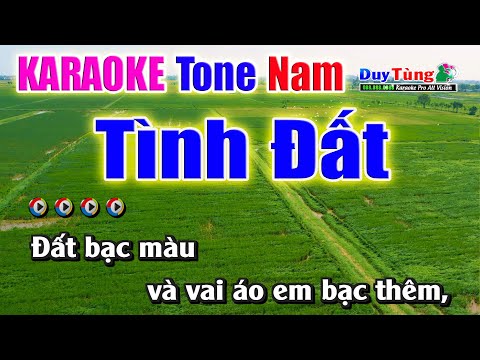 Karaoke || Tình Đất – Tone Nam || Nhạc Sống Duy Tùng
