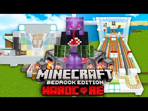 Hice unos MEGA HORNOS INDUSTRIALES en mi SURVIVAL TECNICO HARDCORE en MINECRAFT BEDROCK!✌ (#17)