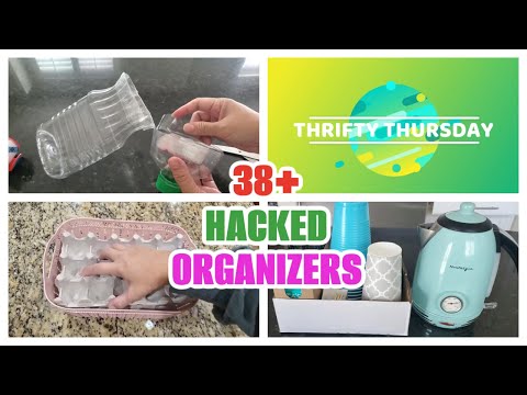 38 EASY DIY FREE HOME ORGANIZERS | UPCYCLED ORGANIZERS | HOME ORGANIZATION HACKS |RECYCLED PROJECTS