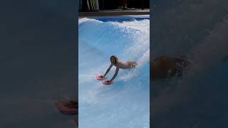 He did a push-up while riding a wave