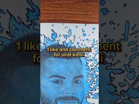 🥵🔥Virat Kohli Spill Art 🥰❤️ #shorts #viratkohli #spillart #viral #artistvinayjain