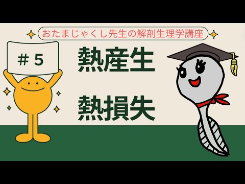 #5 熱産生・熱損失【看護師・看護学生のための解剖生理学講座】