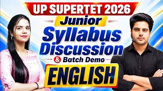 UP SuperTET Junior 2026 Syllabus 🔥 English Batch Demo by Sachin Academy live 1pm | Nidhi Ma'am