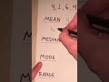 Statistics: Range, Mode, Mean, Median