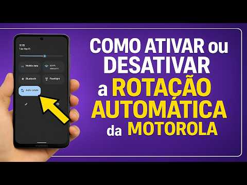 Como Ativar/Desativar a ROTAÇÃO AUTOMÁTICA da TELA no MOTOROLA