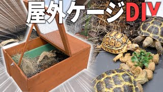 DIYでリクガメのために屋外飼育用ケージを作ってみた【屋上改造計画#2】