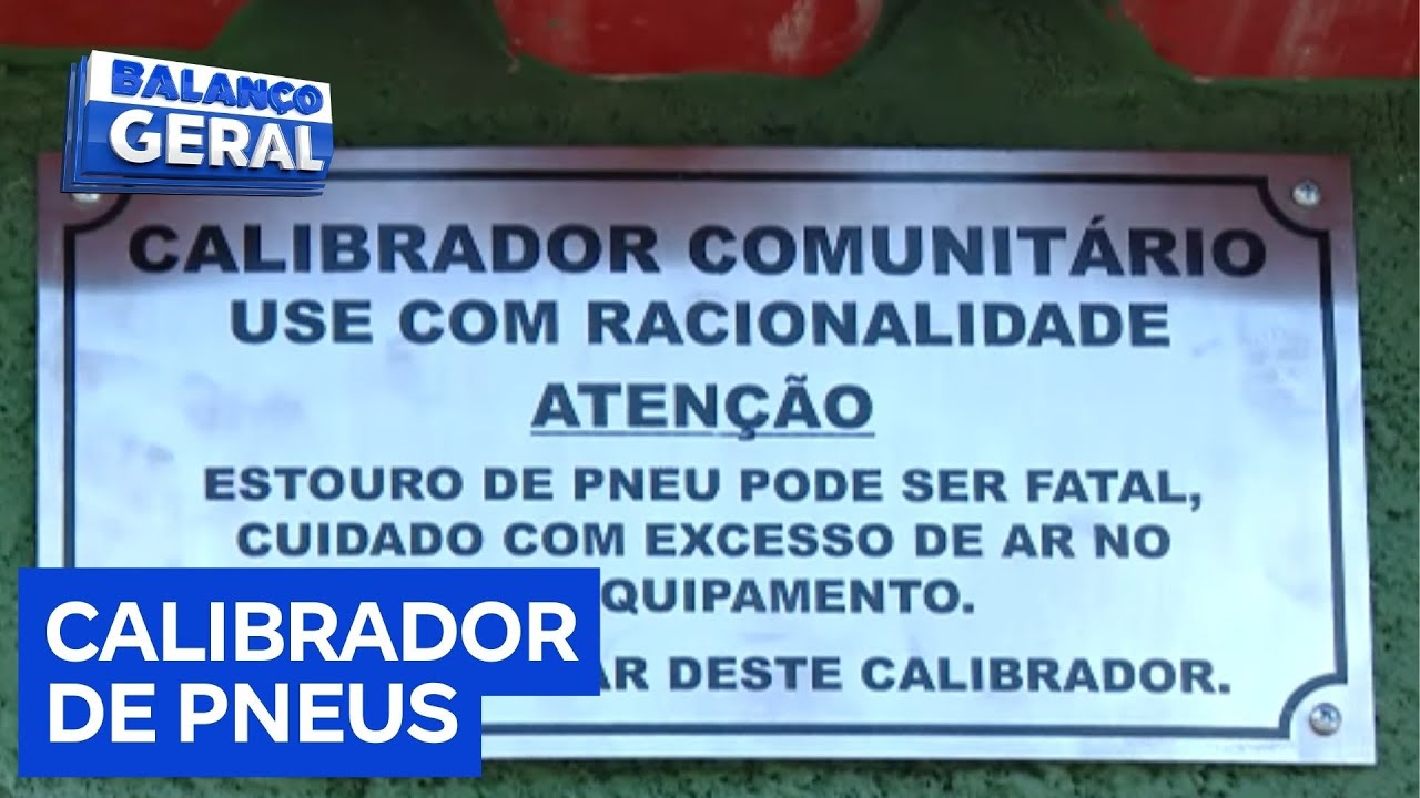 Professor instala calibrador de pneus na vizinhança TV Online Professor instala calibrador de pneus na vizinhança