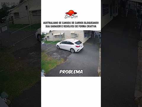 AUSTRALIANO se CANSOU de CARROS bloqueando sua garagem #shorts